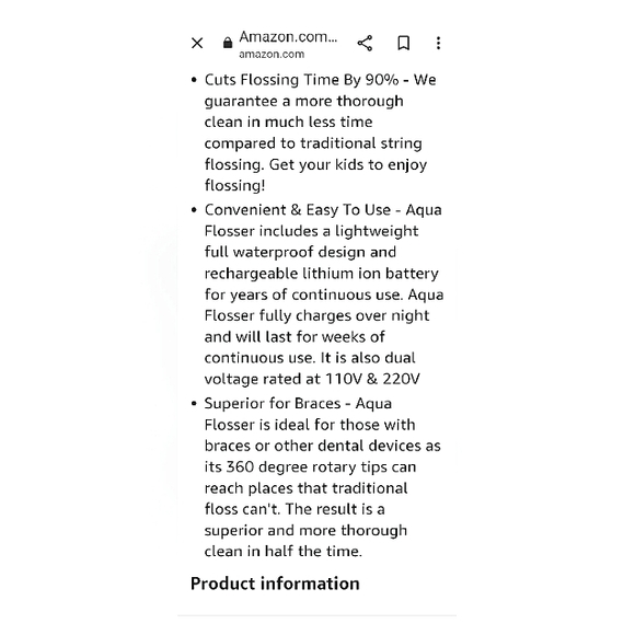 🎁 AquaSonic Aqua Flosser, Three (3) Modes, Four (4) Nozzle Tips Travel Bag NWT - Picture 9 of 16